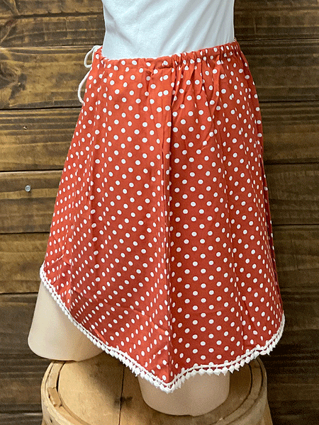 Santiki 5768-1024 Womens Kaia Skirt Rusty Dot side view. If you need any assistance with this item or the purchase of this item please call us at five six one seven four eight eight eight zero one Monday through Saturday 10:00a.m EST to 8:00 p.m EST