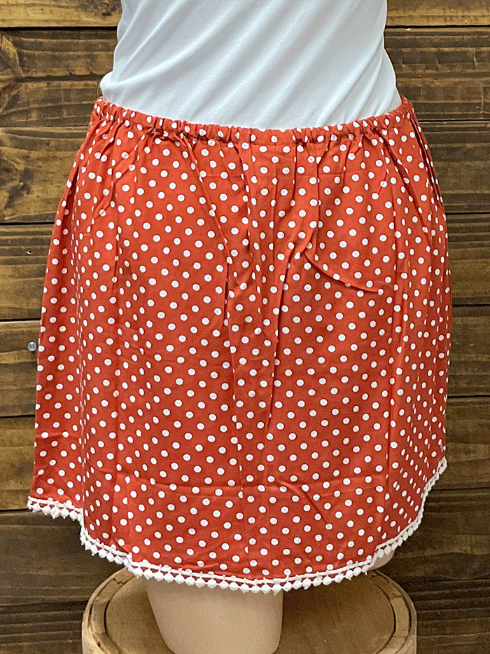 Santiki 5768-1024 Womens Kaia Skirt Rusty Dot front view. If you need any assistance with this item or the purchase of this item please call us at five six one seven four eight eight eight zero one Monday through Saturday 10:00a.m EST to 8:00 p.m EST