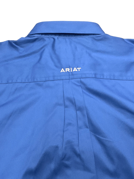 Ariat 10036179 Mens Team Logo Twill Classic Fit Shirt Sea Scape back view. If you need any assistance with this item or the purchase of this item please call us at five six one seven four eight eight eight zero one Monday through Saturday 10:00a.m EST to 8:00 p.m EST