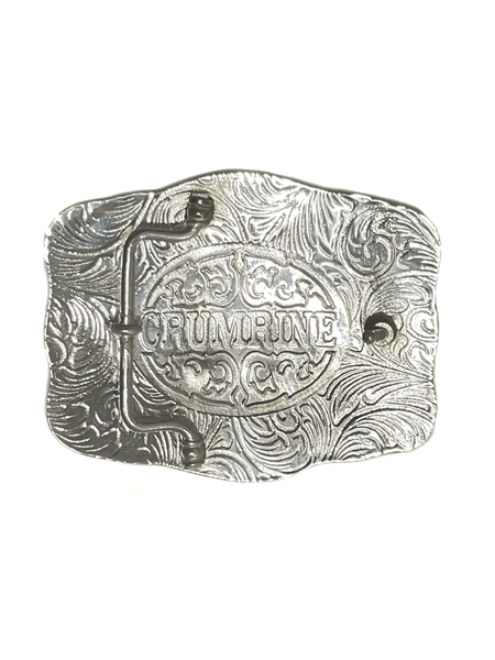 Crumrine C00242 Equine Buckle Gold And Silver back view. If you need any assistance with this item or the purchase of this item please call us at five six one seven four eight eight eight zero one Monday through Saturday 10:00a.m EST to 8:00 p.m EST