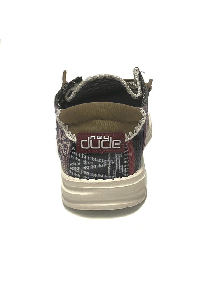 Hey Dude 122136873 Womens Wendy Rodeo Shoe Cheyenne front and side view. If you need any assistance with this item or the purchase of this item please call us at five six one seven four eight eight eight zero one Monday through Saturday 10:00a.m EST to 8:00 p.m EST
