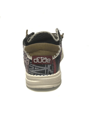 Hey Dude 122136873 Womens Wendy Rodeo Shoe Cheyenne back view. If you need any assistance with this item or the purchase of this item please call us at five six one seven four eight eight eight zero one Monday through Saturday 10:00a.m EST to 8:00 p.m EST