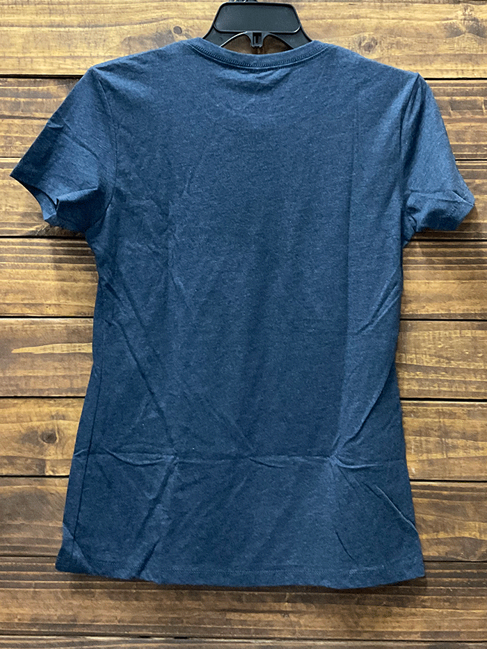 Kimes Ranch LADIES OUTLIER Womens Short Sleeve Tee Vintage Navy front view