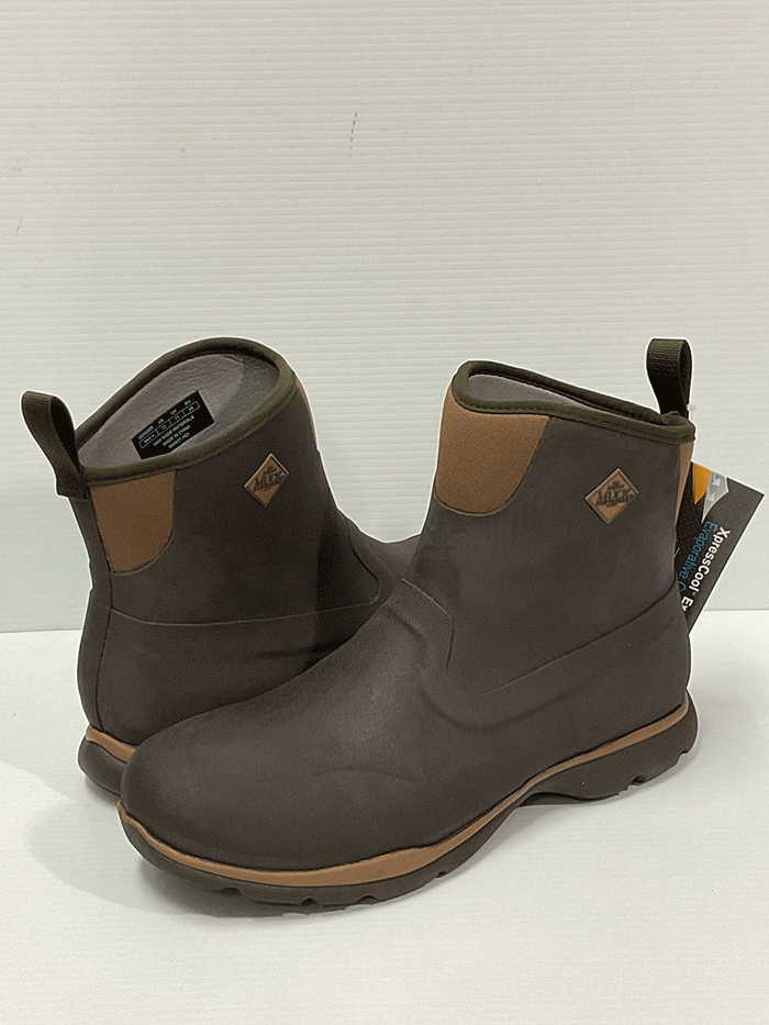 Muck FRMC-900 Men's Excursion Pro Mid Boot Bark/Otter outter side view. If you need any assistance with this item or the purchase of this item please call us at five six one seven four eight eight eight zero one Monday through Saturday 10:00a.m EST to 8:00 p.m EST