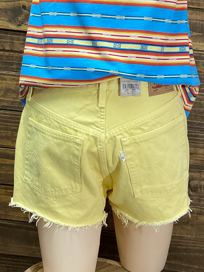 Yellow online levi shorts
