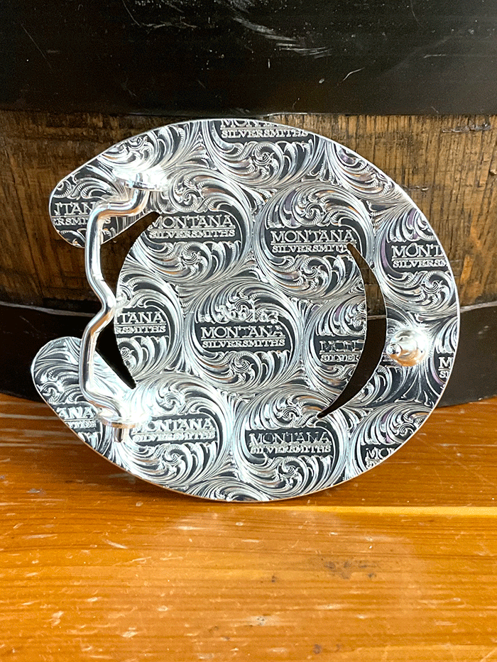 Montana Silversmiths 61375-593 Ranch Bucking Horse Buckle front view. If you need any assistance with this item or the purchase of this item please call us at five six one seven four eight eight eight zero one Monday through Saturday 10:00a.m EST to 8:00 p.m EST