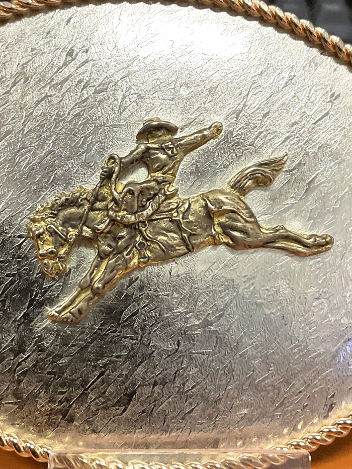Montana Silversmiths G6128-501 Saddle Bronc Buckle front view