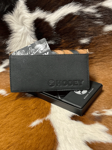  HOOEY Leather Men's Rodeo Wallet (Hands Up - Nomad Print) :  Clothing, Shoes & Jewelry