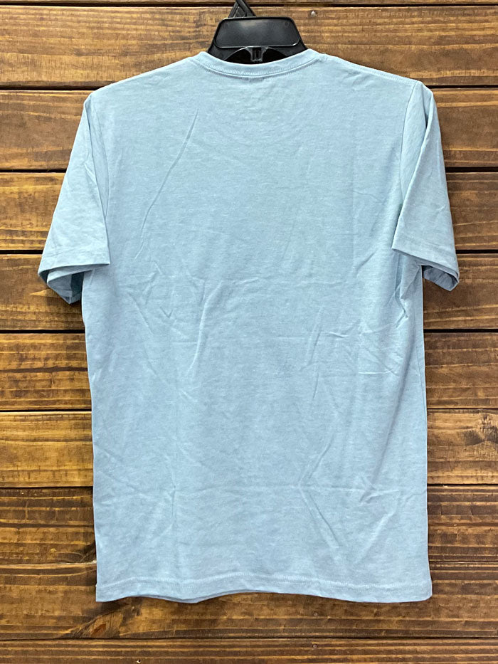 Texas True 6200 Country As Hell T-Shirt Stonewash Denim front view. If you need any assistance with this item or the purchase of this item please call us at five six one seven four eight eight eight zero one Monday through Saturday 10:00a.m EST to 8:00 p.m EST