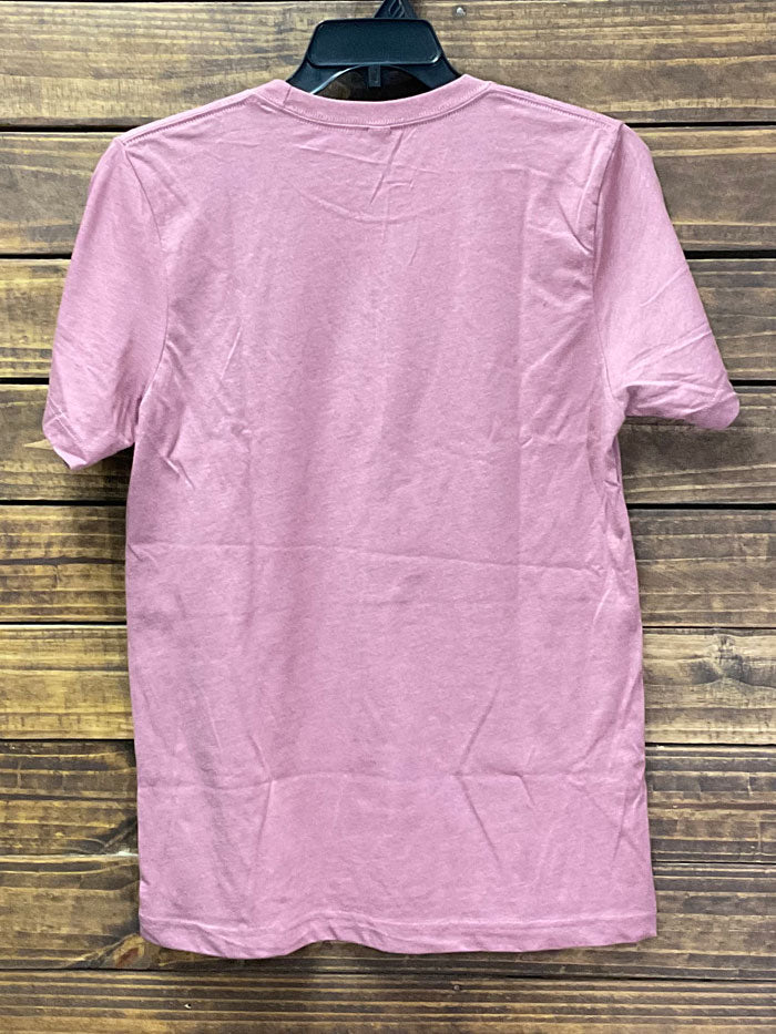 Texas True 3413 Womens Tired As A Mother T-Shirt Mauve Tri Blend front view. If you need any assistance with this item or the purchase of this item please call us at five six one seven four eight eight eight zero one Monday through Saturday 10:00a.m EST to 8:00 p.m EST