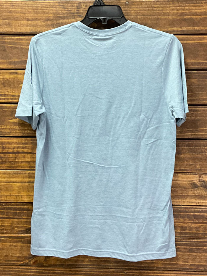 Texas True 6200 Womens Tired As A Mother T-Shirt Stonewash Denim front view. If you need any assistance with this item or the purchase of this item please call us at five six one seven four eight eight eight zero one Monday through Saturday 10:00a.m EST to 8:00 p.m EST