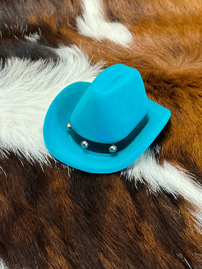 Western Express JE104 Horseshoe Earrings In Cowboy Hat Gift Box - D front view. If you need any assistance with this item or the purchase of this item please call us at five six one seven four eight eight eight zero one Monday through Saturday 10:00a.m EST to 8:00 p.m EST