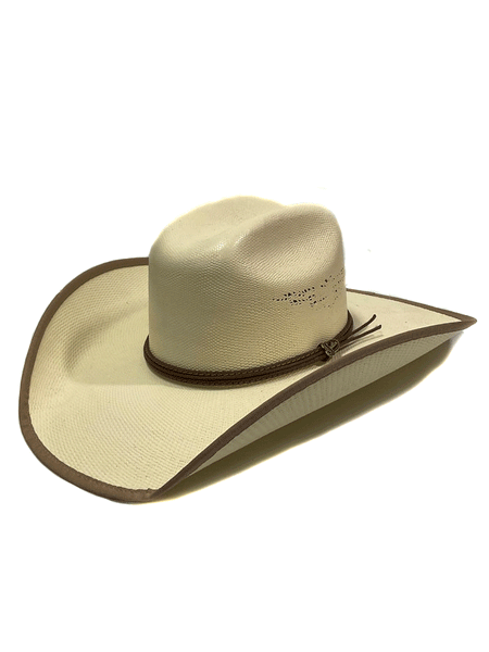 Justin JS5256FNX-IVORY Bent Rail Fenix Straw Cowboy Hat Ivory front and side view. If you need any assistance with this item or the purchase of this item please call us at five six one seven four eight eight eight zero one Monday through Saturday 10:00a.m EST to 8:00 p.m EST