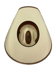 Justin JS5256FNX-IVORY Bent Rail Fenix Straw Cowboy Hat Ivory inside view. If you need any assistance with this item or the purchase of this item please call us at five six one seven four eight eight eight zero one Monday through Saturday 10:00a.m EST to 8:00 p.m EST