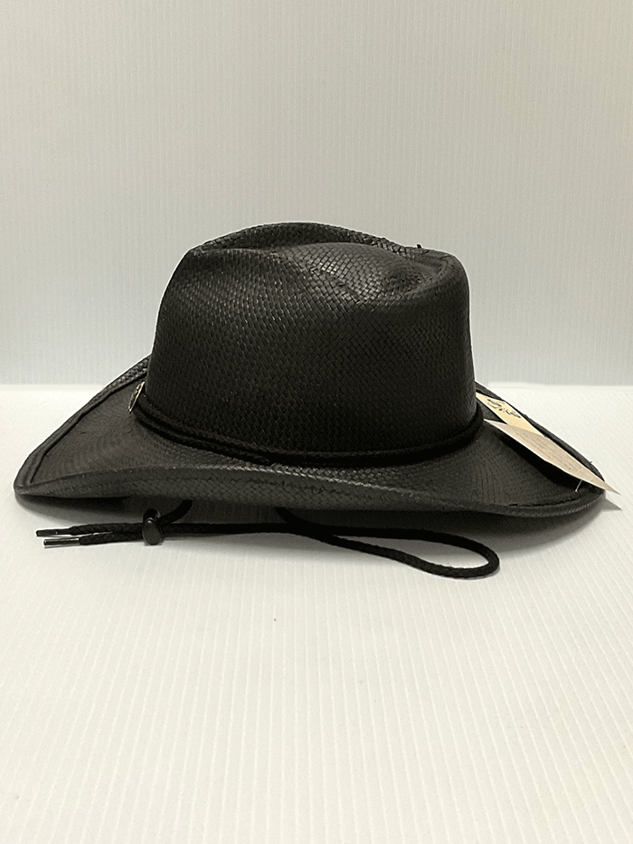 Shady Brady JULIA Runaway Bride Non-Vented Straw Hat Dark front and side view. If you need any assistance with this item or the purchase of this item please call us at five six one seven four eight eight eight zero one Monday through Saturday 10:00a.m EST to 8:00 p.m EST