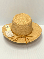 Shady Brady VOYAGER 1AD02S Non-Vented Straw Hat Natural back view. If you need any assistance with this item or the purchase of this item please call us at five six one seven four eight eight eight zero one Monday through Saturday 10:00a.m EST to 8:00 p.m EST