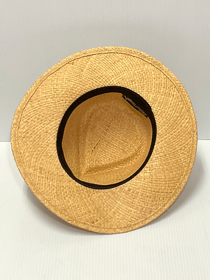 Shady Brady VOYAGER 1AD02S Non-Vented Straw Hat Natural front and side view. If you need any assistance with this item or the purchase of this item please call us at five six one seven four eight eight eight zero one Monday through Saturday 10:00a.m EST to 8:00 p.m EST