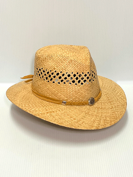 Shady Brady VOYAGER 1AD02V Vented Straw Hat Natural front  and side view. If you need any assistance with this item or the purchase of this item please call us at five six one seven four eight eight eight zero one Monday through Saturday 10:00a.m EST to 8:00 p.m EST
