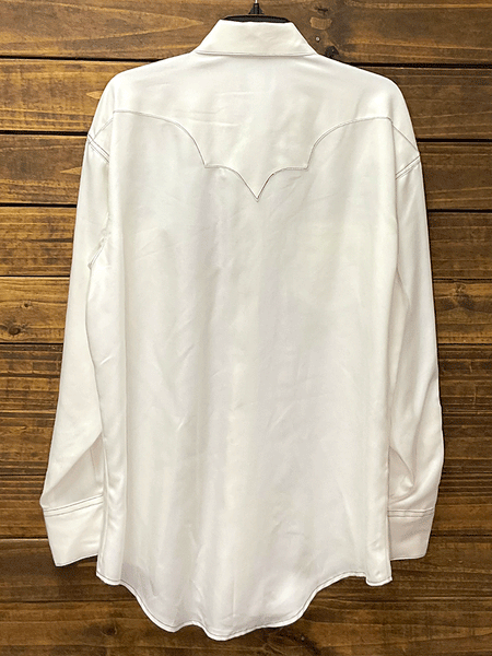 Rockmount 6944-IVO Mens Tencel Western Shirt Ivory back view