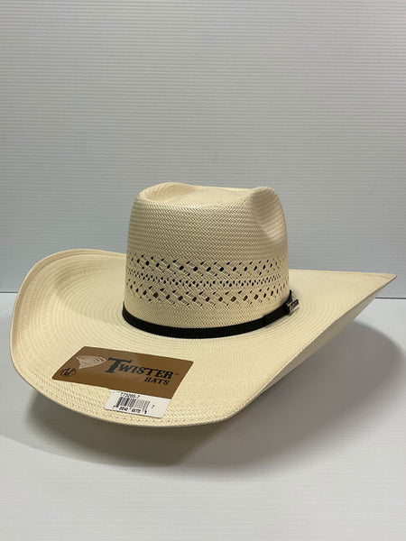Twister T73265 Mens 20X Shantung Cowboy Hat Ivory front view