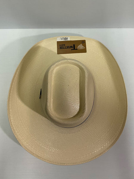 Twister T73265 Mens 20X Shantung Cowboy Hat Ivory view from above