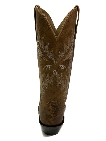Old West LF1610 Womens Snip Toe Western Boots Brown back view. If you need any assistance with this item or the purchase of this item please call us at five six one seven four eight eight eight zero one Monday through Saturday 10:00a.m EST to 8:00 p.m EST