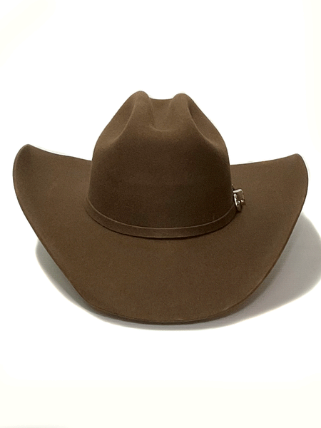 Justin JF0457COUNXLFW 4X Promo Western Felt Hat Fawn front view. If you need any assistance with this item or the purchase of this item please call us at five six one seven four eight eight eight zero one Monday through Saturday 10:00a.m EST to 8:00 p.m EST