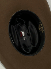 Justin JF0457COUNXLFW 4X Promo Western Felt Hat Fawn inside view. If you need any assistance with this item or the purchase of this item please call us at five six one seven four eight eight eight zero one Monday through Saturday 10:00a.m EST to 8:00 p.m EST