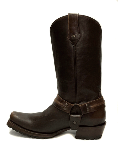 Roper 09-020-7755-1734 Mens Plain Ole Harness Lug Boots Brown side view. If you need any assistance with this item or the purchase of this item please call us at five six one seven four eight eight eight zero one Monday through Saturday 10:00a.m EST to 8:00 p.m EST