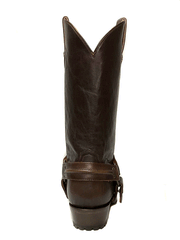 Roper 09-020-7755-1734 Mens Plain Ole Harness Lug Boots Brown back view. If you need any assistance with this item or the purchase of this item please call us at five six one seven four eight eight eight zero one Monday through Saturday 10:00a.m EST to 8:00 p.m EST