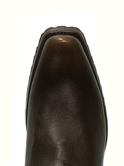Roper 09-020-7755-1734 Mens Plain Ole Harness Lug Boots Brown toe view from above. If you need any assistance with this item or the purchase of this item please call us at five six one seven four eight eight eight zero one Monday through Saturday 10:00a.m EST to 8:00 p.m EST