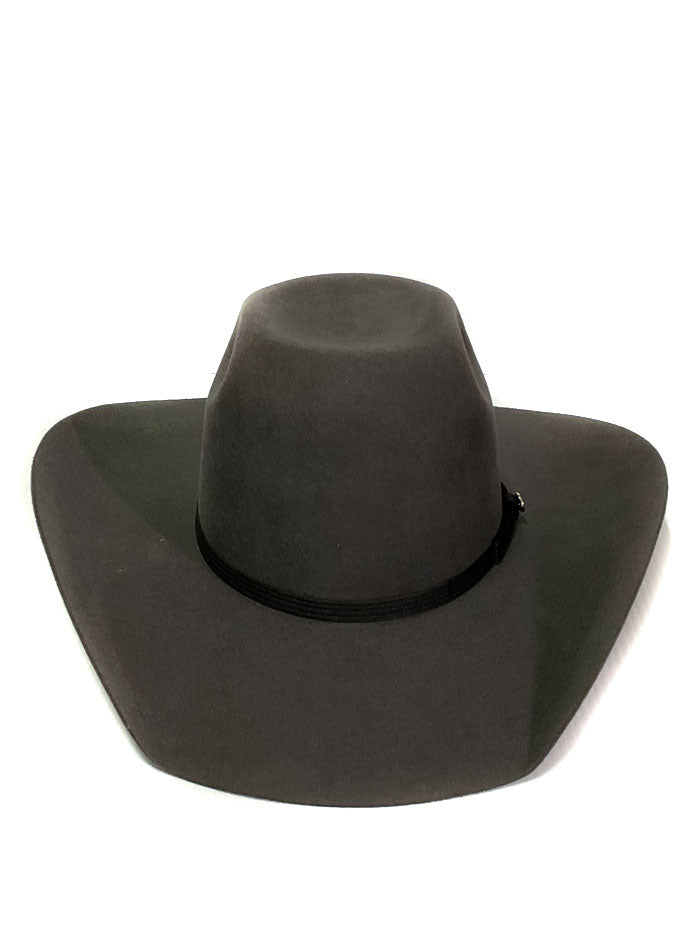 Resistol RWHODM-904253 Hooey Day Money Felt Hat Grey side/front view. If you need any assistance with this item or the purchase of this item please call us at five six one seven four eight eight eight zero one Monday through Saturday 10:00a.m EST to 8:00 p.m EST