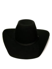 Resistol RWHODM-904207 Hooey Day Money Felt Hat Black front view. If you need any assistance with this item or the purchase of this item please call us at five six one seven four eight eight eight zero one Monday through Saturday 10:00a.m EST to 8:00 p.m EST