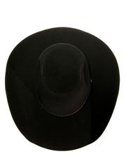 Resistol RWHODM-904207 Hooey Day Money Felt Hat Black view from above. If you need any assistance with this item or the purchase of this item please call us at five six one seven four eight eight eight zero one Monday through Saturday 10:00a.m EST to 8:00 p.m EST