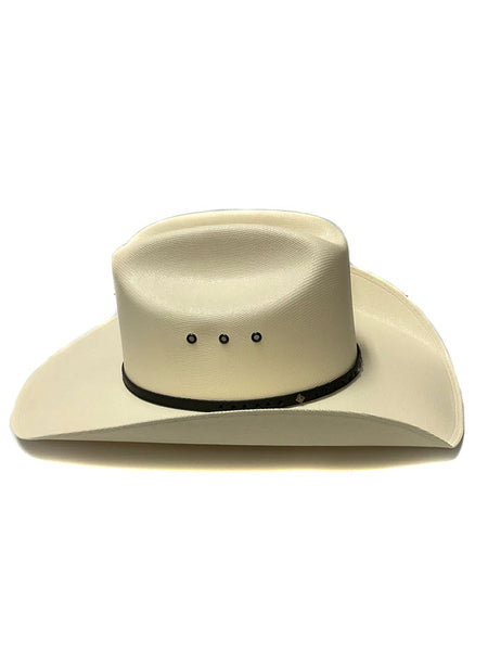 Justin JS7156GIL Straw Cowboy Hat Ivory side view