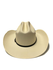 Justin JS7156GIL Straw Cowboy Hat Ivory back view