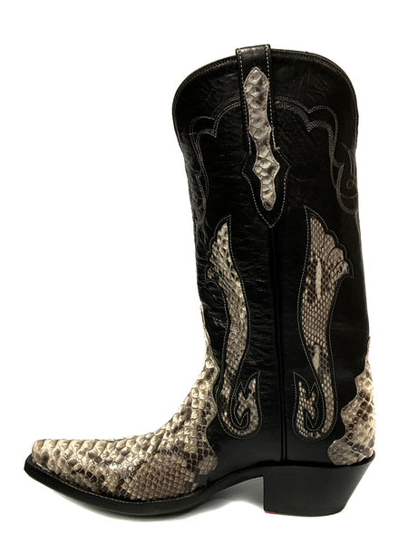 Black Jack 1444 Mens Python Snake Boots Natural side view. If you need any assistance with this item or the purchase of this item please call us at five six one seven four eight eight eight zero one Monday through Saturday 10:00a.m EST to 8:00 p.m EST