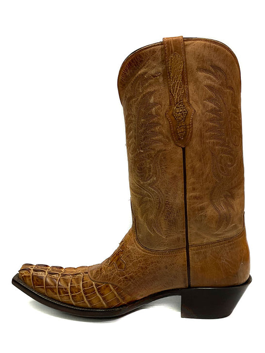 Black Jack BT562 Mens Alligator Tail Goat Boots Burnished Tan side view. If you need any assistance with this item or the purchase of this item please call us at five six one seven four eight eight eight zero one Monday through Saturday 10:00a.m EST to 8:00 p.m EST