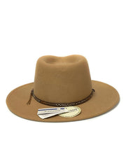 Stetson SWMTVW-813279 Mountain View Wool Hat Sand back view. If you need any assistance with this item or the purchase of this item please call us at five six one seven four eight eight eight zero one Monday through Saturday 10:00a.m EST to 8:00 p.m EST