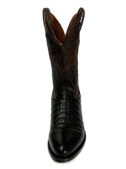 Dan Post DP3070 Mens Socrates Caiman Boot Black front view. If you need any assistance with this item or the purchase of this item please call us at five six one seven four eight eight eight zero one Monday through Saturday 10:00a.m EST to 8:00 p.m EST