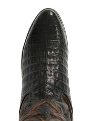 Dan Post DP3070 Mens Socrates Caiman Boot Black toe view. If you need any assistance with this item or the purchase of this item please call us at five six one seven four eight eight eight zero one Monday through Saturday 10:00a.m EST to 8:00 p.m EST