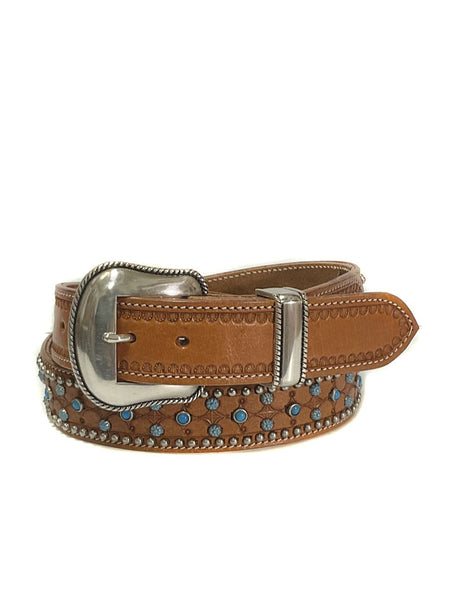 Lejon 6300 Womens Basswood Saddle Leather Belt Cognac front view. If you need any assistance with this item or the purchase of this item please call us at five six one seven four eight eight eight zero one Monday through Saturday 10:00a.m EST to 8:00 p.m EST
