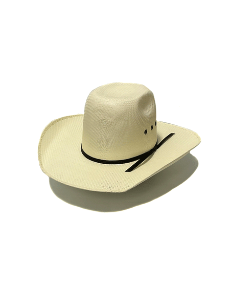 Twister T71639 Youth Bangora Straw Western Hat Ivory side and front view