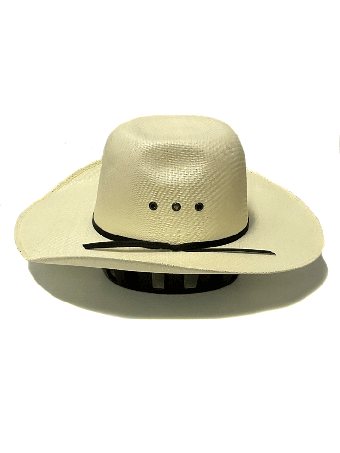 Twister T71639 Youth Bangora Straw Western Hat Ivory side and front view. If you need any assistance with this item or the purchase of this item please call us at five six one seven four eight eight eight zero one Monday through Saturday 10:00a.m EST to 8:00 p.m EST