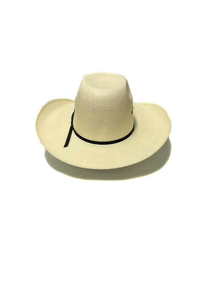 Twister T71639 Youth Bangora Straw Western Hat Ivory side and front view. If you need any assistance with this item or the purchase of this item please call us at five six one seven four eight eight eight zero one Monday through Saturday 10:00a.m EST to 8:00 p.m EST