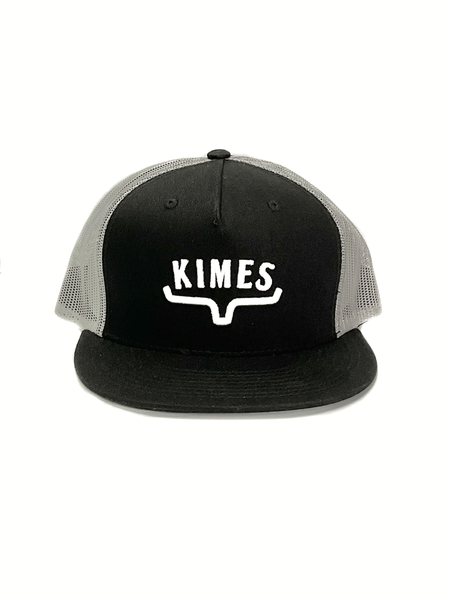 Kimes Ranch HUXTON TRUCKER Mesh Back Cap Black front view. If you need any assistance with this item or the purchase of this item please call us at five six one seven four eight eight eight zero one Monday through Saturday 10:00a.m EST to 8:00 p.m EST