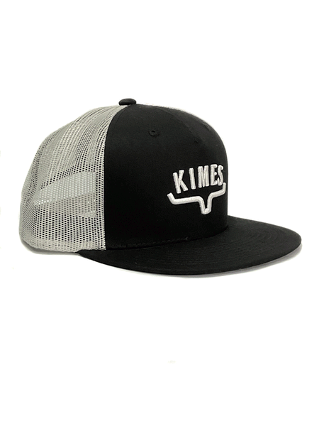 Kimes Ranch HUXTON TRUCKER Mesh Back Cap Black side and front view. If you need any assistance with this item or the purchase of this item please call us at five six one seven four eight eight eight zero one Monday through Saturday 10:00a.m EST to 8:00 p.m EST
