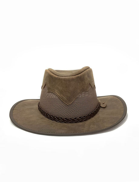 American Hat Makers SIROCCO Wide Brim Sun Hat Bomber Brown front view. If you need any assistance with this item or the purchase of this item please call us at five six one seven four eight eight eight zero one Monday through Saturday 10:00a.m EST to 8:00 p.m EST