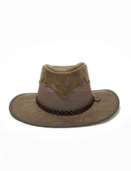 American Hat Makers SIROCCO Wide Brim Sun Hat Bomber Brown front view. If you need any assistance with this item or the purchase of this item please call us at five six one seven four eight eight eight zero one Monday through Saturday 10:00a.m EST to 8:00 p.m EST