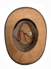 American Hat Makers SIROCCO Wide Brim Sun Hat Bomber Brown inside view. If you need any assistance with this item or the purchase of this item please call us at five six one seven four eight eight eight zero one Monday through Saturday 10:00a.m EST to 8:00 p.m EST